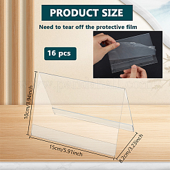 Plastic Name Plate Display Stand&nbsp;AJEW-WH0348-865B