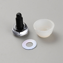 腹筋プラスチック人形工芸品の目  安全の目  スペーサー付き  カラフル  14mm&nbsp;DIY-WH0622-140B