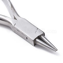炭素鋼製ニッパー/ヤットコ  ラウンドニードルノーズプライヤーハンドツール  プラチナ  150x50x15mm&nbsp;PT-Q003-3
