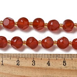 Natural Carnelian(Dyed & Heated) Beads Strands&nbsp;G-K387-A12-02