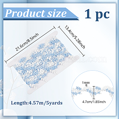 4.75~5 Yards Polyester Embroidery Lace Trim&nbsp;OCOR-FG0001-99B