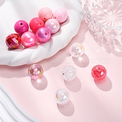 26Pcs 13 Colors Transparent & Opaque Acrylic Beads&nbsp;MACR-FP0001-19