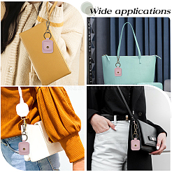 Rectangle PU Leather Ring Holder Pendant Decoration&nbsp;AJEW-WH20054-027B