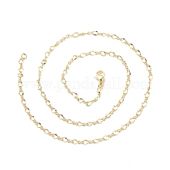 Brass Figaro Chains Necklace for Women&nbsp;LS-NJEW-P265-02B-G