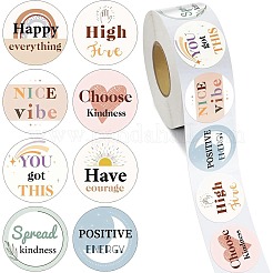 賞状用紙粘着ステッカー 2 ロール  DIYの装飾用  言葉  53x28mm&nbsp;AJEW-DJ0004-15