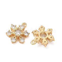 Brass Micro Pave Cubic Zirconia Pendants&nbsp;KK-Z136-69G