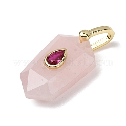 Natural Rose Quartz Pendants&nbsp;GG-CBA5FCC-01G-09
