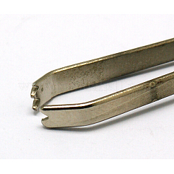 糸案内ツール通し鉄縫針デバイス  プラチナ  7.9x0.7x0.3cm&nbsp;AJEW-L037-11