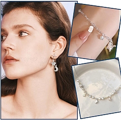 4Pcs 925 Sterling Silver Charms&nbsp;STER-PH0002-82A