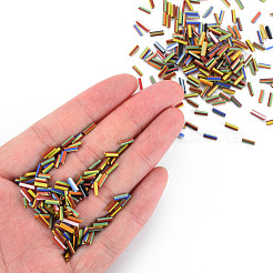 不透明な色ツートンシードガラスラッパビーズ  丸い穴  ラウンドラッパ  ミックスカラー  4~8.5x2mm  穴：0.6~0.8mm  約450g /ポンド&nbsp;SEED-T006-02A-06