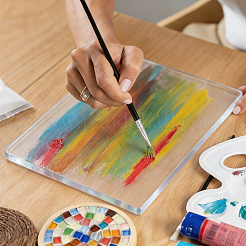 Silicone Reusable Gel Printing Plate for Arts and Crafts&nbsp;DRAW-WH0007-006B