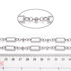 鉄楕円形リンクチェーン  溶接されていない  スプールで  プラチナ  16x7x1.5mm  約32.81フィート（10m）/ロール&nbsp;CH-N004-02P