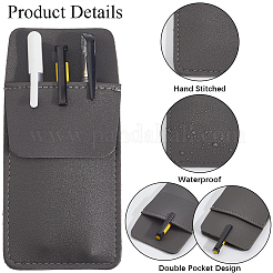 3Pcs 3 Colors Rectangle Leather Pen Bag&nbsp;DIY-CL0002-23