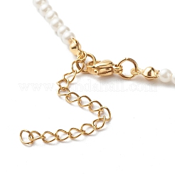 Round Shell Pearl Cherry Beaded Necklaces&nbsp;X1-NJEW-TA00001