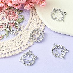 Alloy Rhinestone Pendants&nbsp;ALRI-YW0001-04