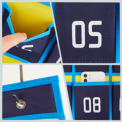 Oxford Cloth Classroom Hanging Pocket Chart for Cell Phones&nbsp;AJEW-WH0314-188