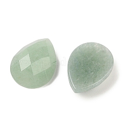 天然石グリーンアベンチュリンカボション  ティアドロップ  多面カット  18x13x5mm&nbsp;G-C146-04H