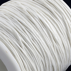 木綿糸ワックスコード  ホワイト  1mm  約100ヤード/ロール&nbsp;YC-R003-1.0mm-101