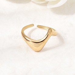 304 Stainless Steel Cuff Open Rings&nbsp;RJEW-T034-03G