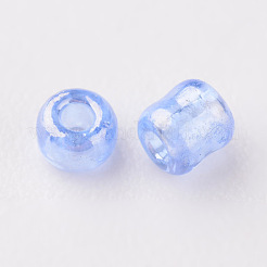 コーンフラワーブルー 11/0 FGB グレードA ラウンドガラスシードビーズ  透明色は光沢の  2x1.5mm  穴：0.3mm  約3300個/50g&nbsp;X-SEED-Q011-F513