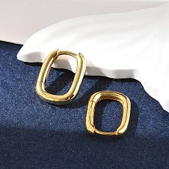 925スターリングシルバーフープピアス  s925スタンプあり  オーバル  18KGP本金メッキ  14x10.8mm&nbsp;JE834B-01