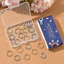 20Pcs 2 Colors 304 Stainless Steel Hoop Earrings&nbsp;EJEW-SC0001-84