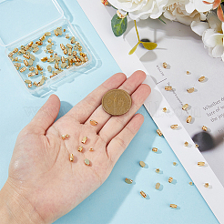 128Pcs 8 Style Brass Bead&nbsp;KK-DC0003-56