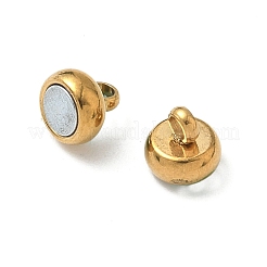 304ステンレススチール製マグネット留め具  イオンプレーティング（ip）  ロンデル  ゴールドカラー  11mm  穴：1.8mm&nbsp;X-STAS-S182-04G