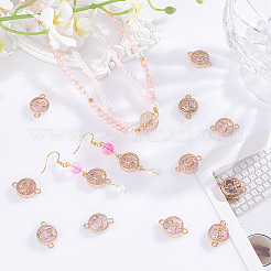 26pcs 13 styles Glass Connector Charms&nbsp;GLAA-PH0002-86
