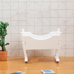 ドールハウス ミニチュア家具 寝室 バスケット  マイクロランドスケープドールハウスアクセサリー  小道具の装飾のふりをする  ホワイト  78x62x65mm&nbsp;PW-WG3C425-01