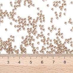 TOHOラウンドシードビーズ  日本製シードビーズ  （金メッキの裏地付きクリスタル989)個  11/0  2.2mm  穴：0.8mm  約1110PCS /ボトル  10 G /ボトル&nbsp;SEED-JPTR11-0989