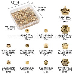 60Pcs 12 Style Tibetan Style Alloy European Beads&nbsp;FIND-FS0001-80