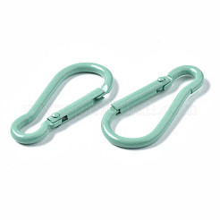 アルミ製クライミングカラビナ  キーの留め金  ターコイズ  46x22.5x4.5mm  内径：39x16mm&nbsp;KEYC-S255-006D