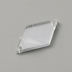 Rhombus Acrylic Mirror Sew on Rhinestone&nbsp;FIND-WH0155-029A