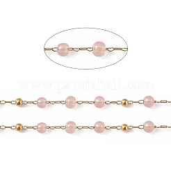 Dyed Natural Jade Round Beaded Chain&nbsp;CHS-C006-01C