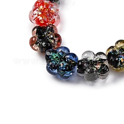 Handmade Dichroic Foil Glass Beads Strands&nbsp;DICH-U001-04H
