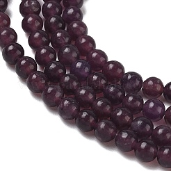 Natural Lepidolite/Purple Mica Stone Beads Strands&nbsp;LS-G-D0020-15-4mm