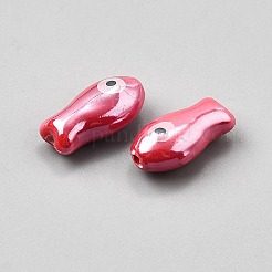 Handmade Porcelain Beads&nbsp;PORC-WH0023-003H