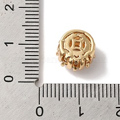 Brass Micro Pave Clear Cubic Zirconia Beads&nbsp;KK-G503-11G