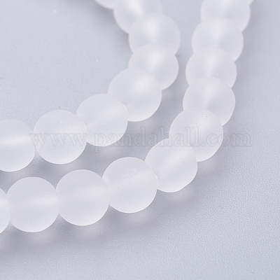 Baking Paint Transparent Glass Bead Strands&nbsp;X-GLAA-S031-6mm-13-1