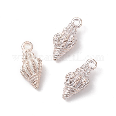 合金エナメルチャーム  巻き貝  ライトゴールド  ホワイト  19.5x9x7~9mm  穴：1.4mm&nbsp;PALLOY-F224-07G-02-1