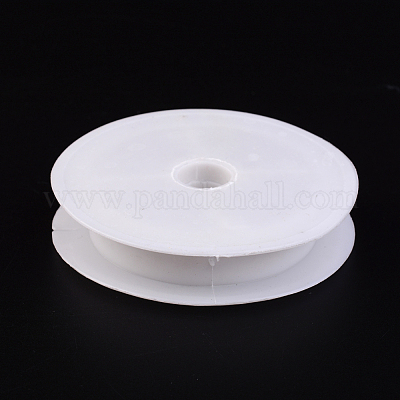 ワイヤーのためのプラスチック製の空のスプール  スレッドボビン  ホワイト  8.2x1.5cm&nbsp;TOOL-83D-1