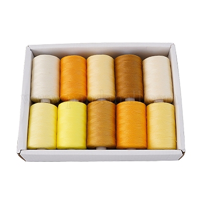10 Colors Polyester Sewing Thread&nbsp;PW-WG34EA6-04-1