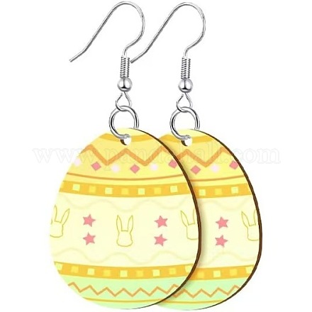 Printed Easter Acrylic Dangle Earrings&nbsp;FS-WG616F7-05-1