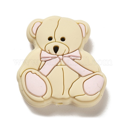 Bear Silicone Focal Beads SIL-D008-01D-1