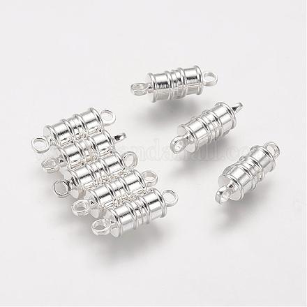 Brass Magnetic Clasps with Loops&nbsp;KK-MC026-S-1