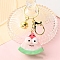 Resin Keychain, Vegetable and Fruit Theme, Watermelon, Pendant: 56x34mm