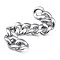 Handmade Spray Painted CCB Plastic Curb Chains, Twisted Chain, for Handbag Chain Making, Oval, Silver, Links: 22.5x23x6mm, 39.37 inch(1m)/Strand