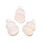 Natural Pink Agate Cabochons, Dyed and Heated, Gourd Shape, 22x16x7mm