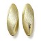 UV Plating CCB Plastic Beads, Texture, Oval, Champagne Gold, 29.5x11x10.5mm, Hole: 1.8mm